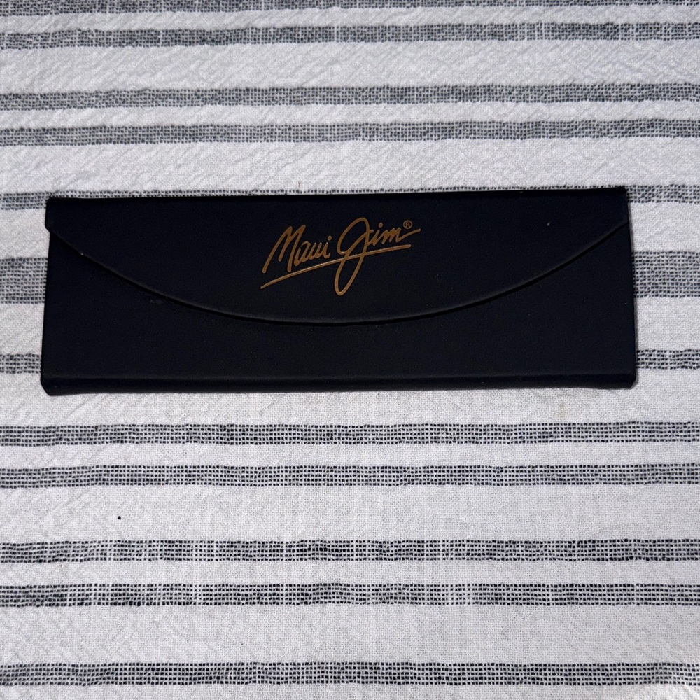 Maui Jim Black Sunglasses Case Flat Fold